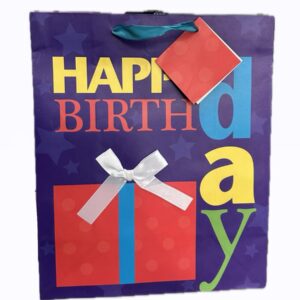Happy Birthday Carton Bag 25x30 cm