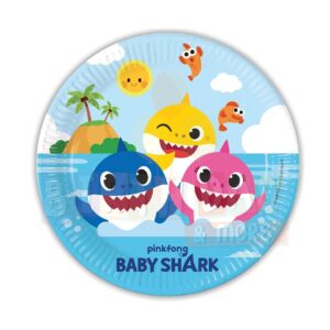 Disney Baby Shark plates 9” (8 pcs)