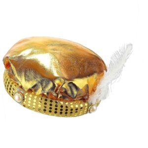 Golden Turban with Feather
