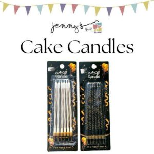 Stripes Candles 6 Pcs