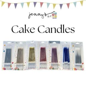 Mettalic Candles 6 Pcs