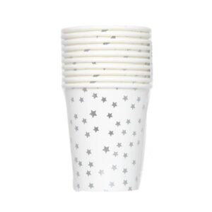 Carton Paper Cups: Silver star   (10pcs)
