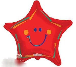 Smiley star balloon
