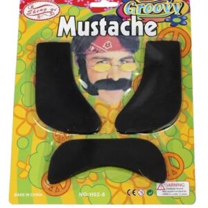 groovy mustache & sideburns set