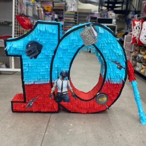 Number 10 Piñatas with Fortnite Design