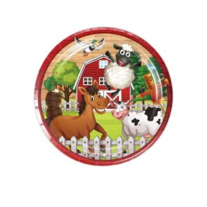 Farm Animal Plates 9” (8pcs)