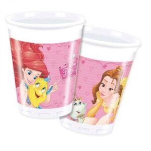 Beauty & The Beast Plastic Cups (X8 Pcs)