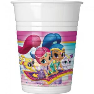 Shimmer & Shine Plastic Cups (X8 Pcs)