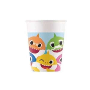 Baby Shark Plastic Cups (X8 Pcs)