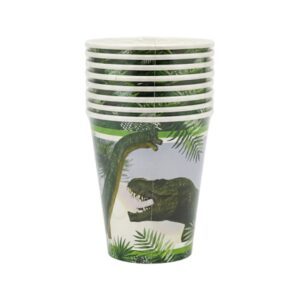 Dinosaur Shark Paper Cups (X8 Pcs)