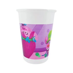 Trolls Plastic Cups (X8 Pcs)