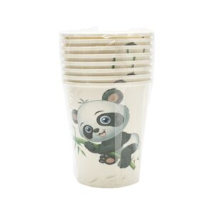 Panda Paper Cups (X8 Pcs)
