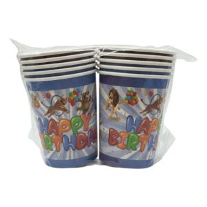 Animals Paper Cups (X10 Pcs)