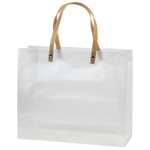 Rectangle Clear Plastic Gift Bags with Handles 25.5x20*9.5