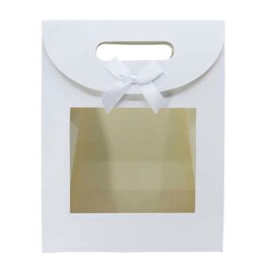 White Carton Bag with Window