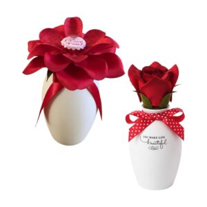 Open&Closes Red Rose