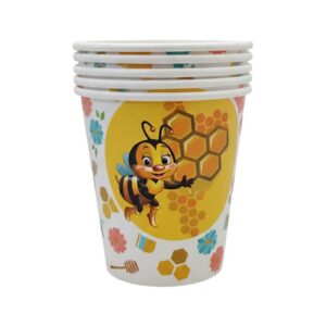 Bee Paper Cups (8 pcs)