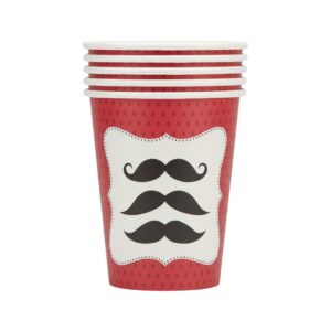 Mustache Paper Cups (8 pcs)