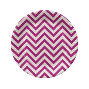 Paper Plates Zigzag Fushia 7” (6pcs)