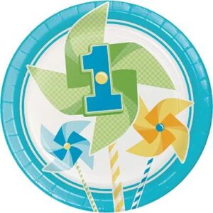 Baby Boy Turning 1 Paper Plates (9 inch) (8 pcs)