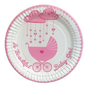 Pink Paper Plates (9 inch) (10 pcs)