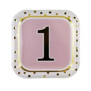 Pink Paper Plates (10 inch) (6 pcs)