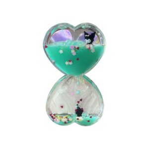 Heart-shaped liquid hourglass
