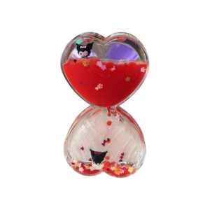 Heart-shaped liquid hourglass