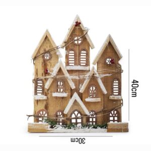 Wooden Village Christmas House