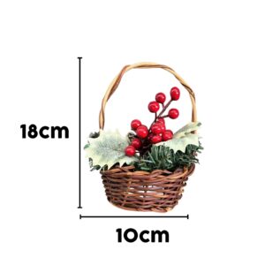 Christmas Berry Basket Centerpiece