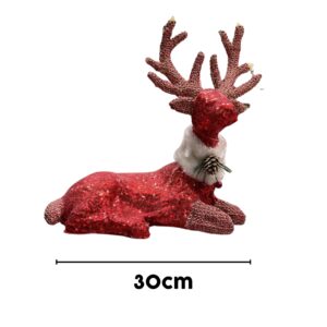 Glittery Reindeer Christmas Decoration