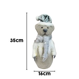 Christmas Polar Bear Figurine or Decoration