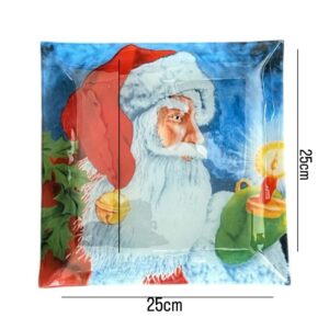 Christmas Glass Plate