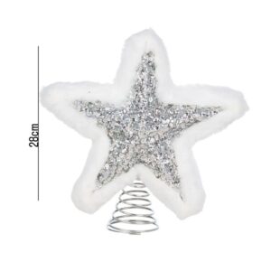 Christmas Tree Topper Glitter Star Shape