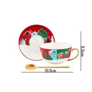 Christmas Ceramic Mug Plus Coaster size :16cm