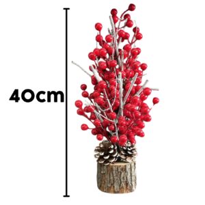 Artificial Red Berry Stem Arrangement