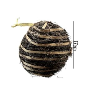 Woven Twig Ball Ornament