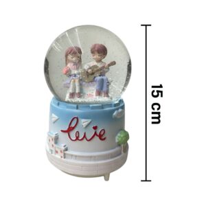 Couple Romantic Snow Globe (music and lights)