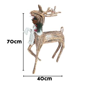 Christmas Wooden Reindeer Figurine