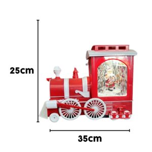 Snowing Train with Santa with Music and light