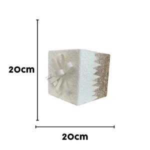 Christmas Fake Foam Gift Box with Glitter