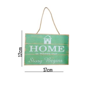 Hanging wooden sign