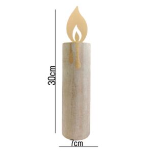 Christmas Wooden Candles