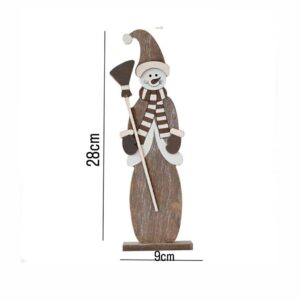 Wooden Snowman Decoration