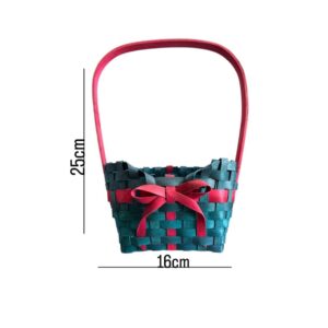 Christmas Wooden Basket Decoration