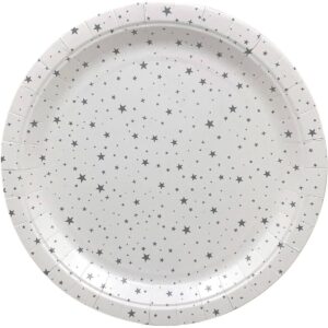 Silver Stars paper plates 9” (10pcs)