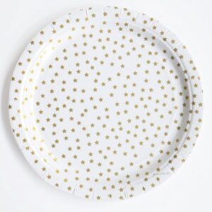 Gold Stars paper plates 9” (10pcs)