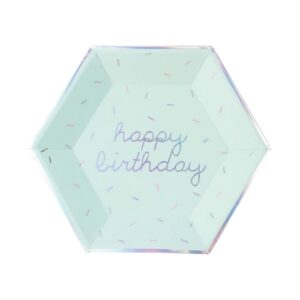 Happy Birthday paper plates 9” (6pcs)
