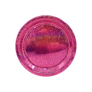 Holographic Pink paper plates 9” (10pcs)