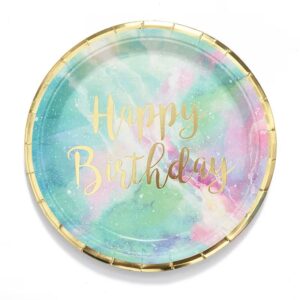 Happy Birthday paper plates 9” (10pcs)